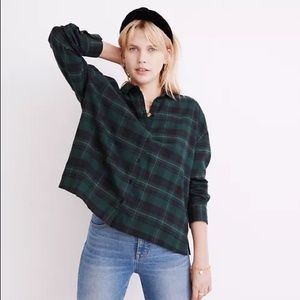 Madewell Flannel Westlake Shirt in Deveny Plaid in Medium NWT